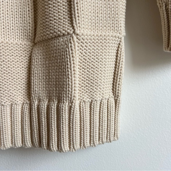 Ganni Smiley Poplin Collar Cardigan in Brazilian Sand - Picture 9 of 16